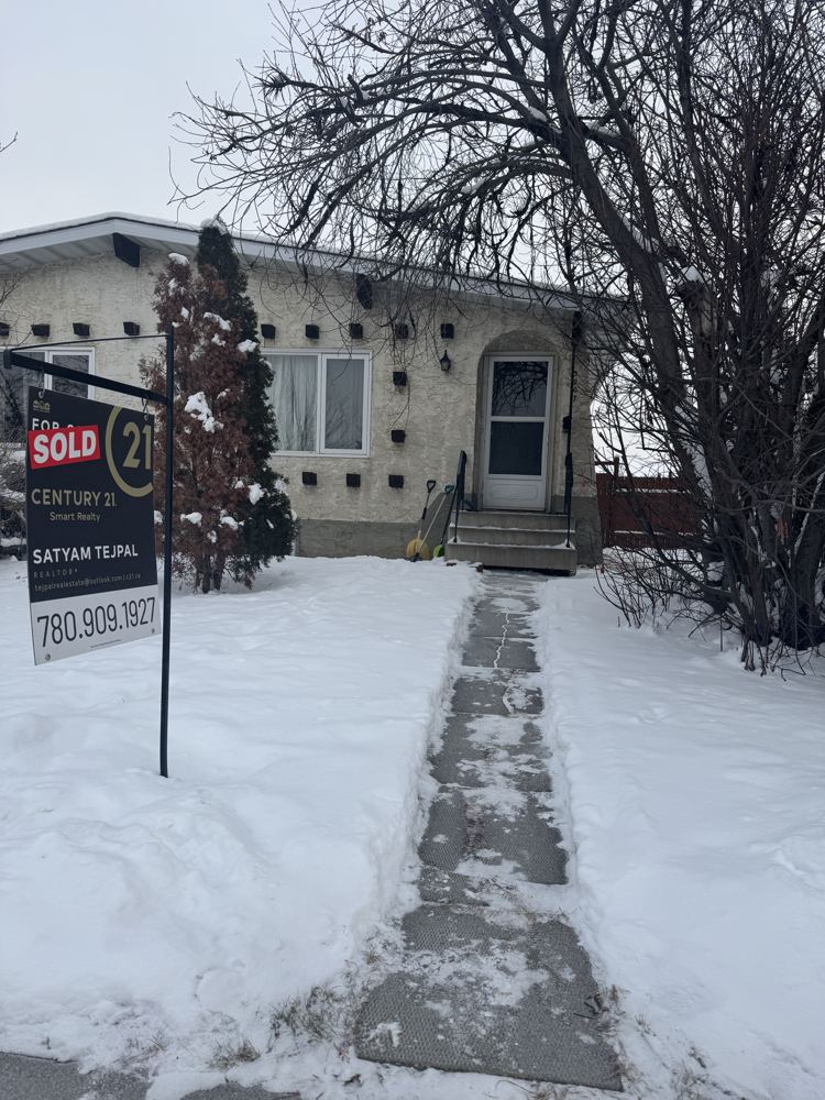 Sold sign: A winter sale, Edmonton
